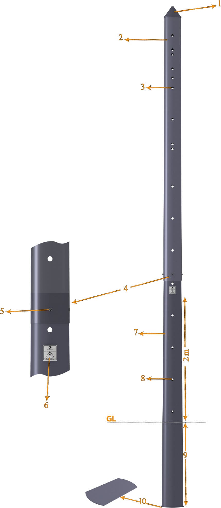 Ductile Cast Iron Pole/Image4